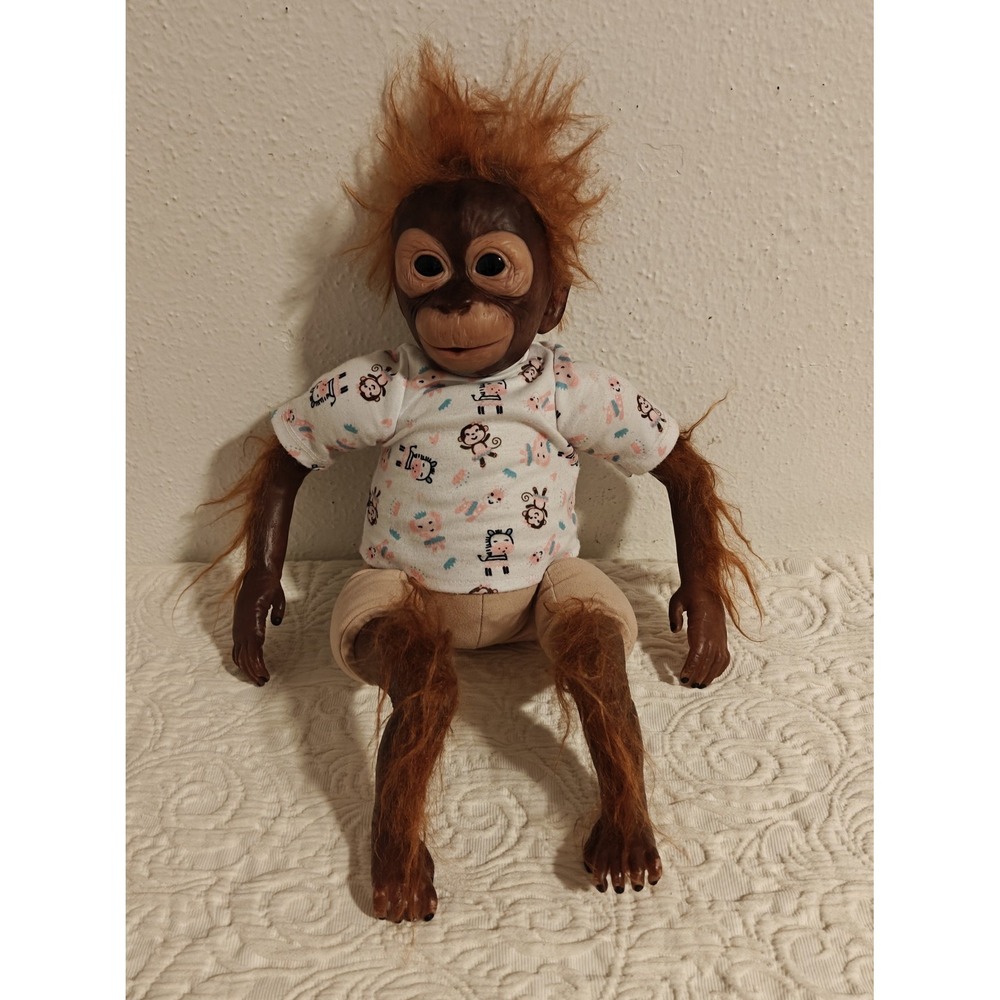 Ashton-Drake Realistic Reborn Orangutan Baby Doll Sculpted by Mellisa McCory